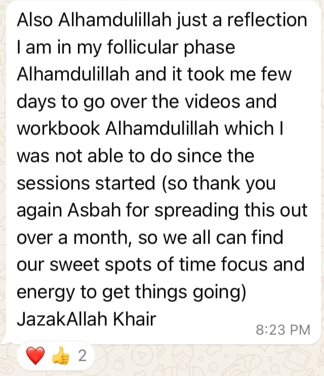 Feedback on Serenity Sync Membership by Dr Asbah Shams