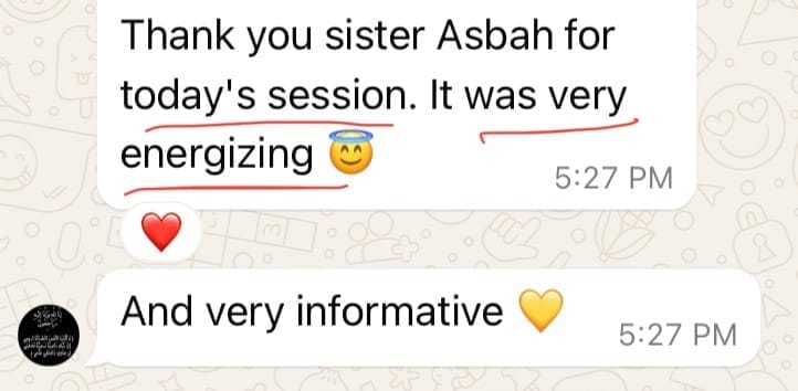 Feedback on Serenity Sync Membership by Dr Asbah Shams