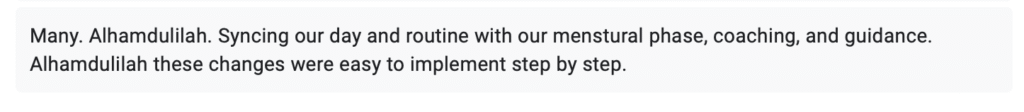 Feedback on Serenity Sync Membership by Dr Asbah Shams
