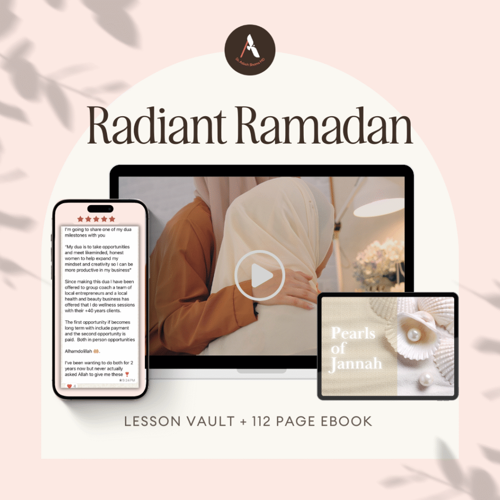 Dr Asbah Shams Radiant Ramadan program spiritual guidance for muslimah