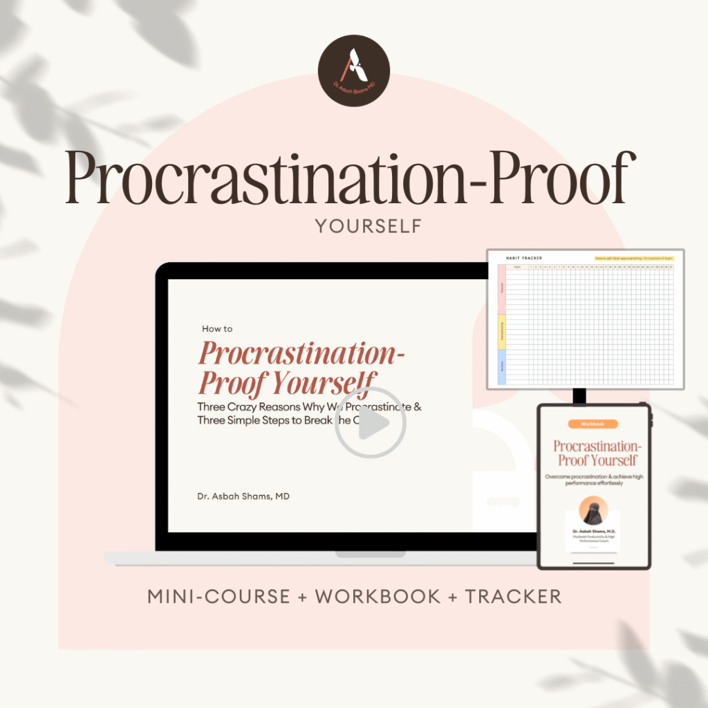 Dr Asbah Shams procrastination proof masterclass for muslimah